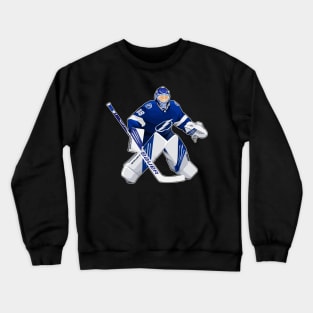 Andrei Vasilevski #88 Defend Goalie Crewneck Sweatshirt